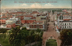 General View from Court House Dome Fresno, CA Postcard Postcard