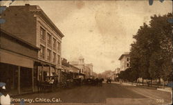 Broadway Chico, CA Postcard Postcard