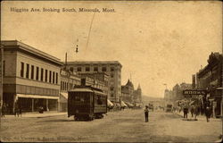 Higgins Ave. looking South Missoula, MT Postcard Postcard