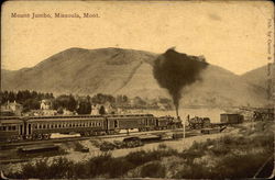 Mount Jumbo Missoula, MT Postcard Postcard