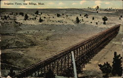 View of Irrigation Flume Postcard