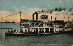 City Harbor Boat "Erastus Wells" St. Louis, MO Postcard Postcard