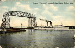 Steamer "Northwest" entering Duluth Harbor Minnesota Postcard Postcard