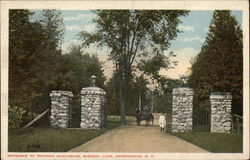 Entrance to Trudeau Sanitarium Adirondacks, NY Postcard Postcard