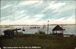 Peaks Island and Harbor from Fort Allen Park Postcard