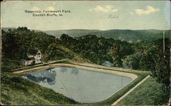 Reservoir, Fairmount Park Postcard