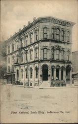 First National Bank Bldg Jeffersonville, IN Postcard Postcard