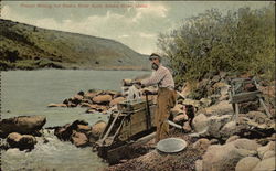 Placer Mining for Snake River Gold Idaho Postcard Postcard