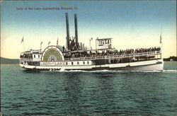 Lady of the Lake Approaching Newport Postcard