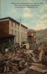 Johnstown Flood Debris Pennsylvania Postcard Postcard