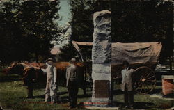 Ezra Meeker, Old Oregon Trail Marker Postcard