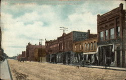 Street Scene, Third St. Looking South Grand Forks, ND Postcard Postcard