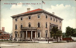 Federal Building and Post Office Fargo, ND Postcard Postcard