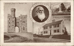 George Bancroft Historical Sites Worcester, MA Postcard Postcard