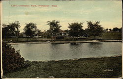 Lake, Crompton Park Postcard