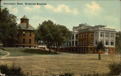 Worcester Mass. Memorial Hospital Postcard