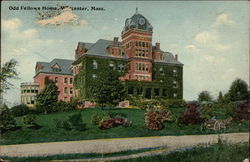 Odd Fellows Home Worcester, MA Postcard Postcard