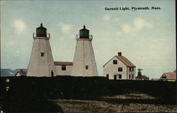 Gurnett Light Plymouth, MA Postcard Postcard