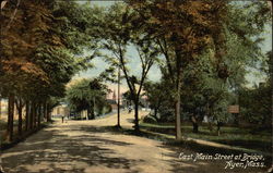 East Main Street at Bridge Postcard