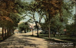 East Main Street at Bridge Ayer, MA Postcard Postcard