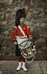 Kettle-drummer "Black Watch" Music Postcard Postcard