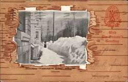 Dorchester Street in Winter Montreal, PQ Canada Quebec Postcard Postcard