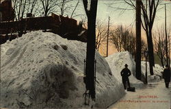 Dorchester Street in Winter Montreal, PQ Canada Quebec Postcard Postcard