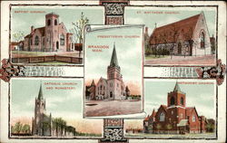 Views of Brandon Manitoba Canada Postcard Postcard