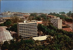 Aerial VIew of the City Conakry, Guinea Africa Postcard Postcard