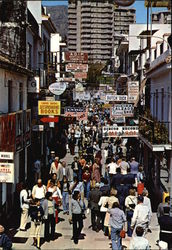 San Miguel Street Torremolinos, Spain Postcard Postcard