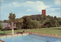 Koldinghus Castle and Swimming Pool Postcard