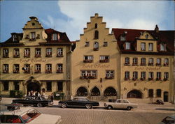 View of Hotel Eisenhut Rothenburg, Germany Postcard Postcard