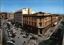 Victory Square and Garibaldi's Avenue Brindisi, Italy Postcard Postcard