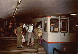 The Carmelit - Israel's First Metro Postcard