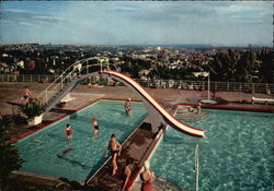 Opelbad am Neroberg Postcard