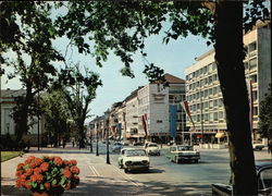 Wilhelmstrasse am Kurviertel Wiesbaden, Germany Postcard Postcard