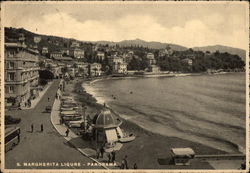 Sea Front Santa Margherita Ligure, Italy Postcard Postcard