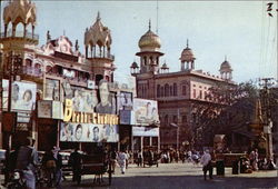 Chandni Chowk, the Main Street and Shopping Centre of the City Dehli, India Postcard Postcard