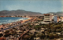 Partial View of Beach and Resort, Mallorca Playas Arenal, Spain Postcard Postcard