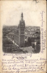 Aerial View of City Hall Postcard