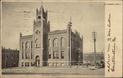 View of City Hall Guthrie, OK Postcard Postcard