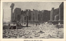 Remains of the New City Hall after Earthquake San Francisco, CA Postcard Postcard