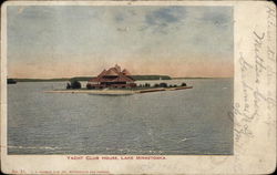 Yacht Club House, Lake Minnetonka Minneapolis, MN Postcard Postcard