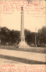 Soldiers Monument, Summit Park Postcard