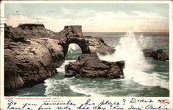 Crown Rock and Natural Arch Postcard