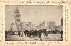 Ruins of 4th and Market Streets San Francisco, CA Postcard Postcard