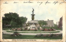 Corning Fountain, Bushnell Park Postcard