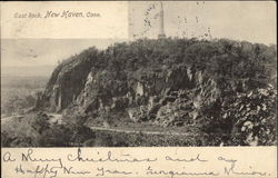 View of East Rock Postcard