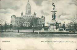 State Capitol and Corning Fountain Hartford, CT Postcard Postcard