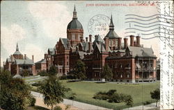 John Hopkins Hospital Postcard